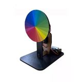 Newton Renk Çarkı Yapım Seti 1 Adet 12X7x10 Cm Fen Bilimleri Deney Setleri Okul Sınıf Nevton Çarkı