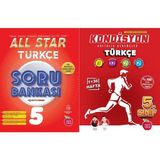 Newton Yayınları - 5. Sınıf All Star Türkçe Soru Bankası + Kondisyon Türkçe Deneme 37 Hafta 2'li Set