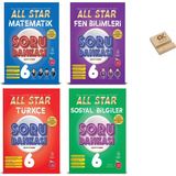 Newton Yayınları 6. Sınıf All Star Matematik Fen Türkçe ve Sosyal Soru Bankası 4lü Settelefon Standı