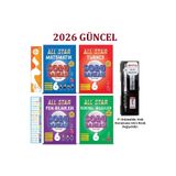 Newton Yayınları 6. Sınıf All Star Tüm Dersler Soru Bankası Seti 4 Kitap+Tikky 0.7 mm 3'Lü Kalem Seti+Sezgistore Ayra