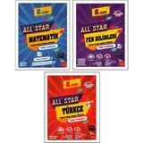Newton Yayınları 6. Sınıf Matematik - Fen - Türkçe All Star Soru Bankası 3 Kitap