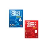 Newton Yayınları 8.Sınıf Adım Adım Zirveye Matematik + Adım Adım Zirveye Türkçe Soru Bankası (2 Kitap)