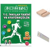 Newton Yayınları 8.sınıf Kondisyon Haftalık Inkilap Tarihi Kaznım Denemeleri 2026 Lgs +Telefon Tutucu+Çözüm Ayracı - Video Çözümlü