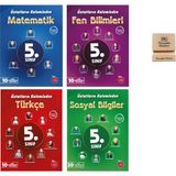 Newton Yayınları Newton 5. Sınıf Üstatların Kaleminden Matematik Fen Türkçe ve Sosyal 4lü Denemeleri + Telefon Standı