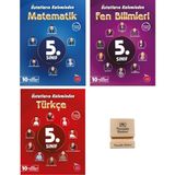 Newton Yayınları Newton 5. Sınıf Üstatların Kaleminden Matematik Fen ve Türkçe 3lü Set Denemeleri + Telefon Standı