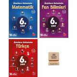 Newton Yayınları Newton 6. Sınıf Üstatların Kaleminden Matematik Fen ve Türkçe 3lü Set Denemeleri + Telefon Standı