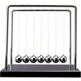 Newton's Cradle Balance Pendulum, Fizik Öğrenme Masası Oyuncağı, Siyah Ahşap Tabanlı Masa Sallanan Kinetik Toplar, Ev, Ofis Dekorasyonu, Stres Giderici, Eğlenceli Bilim (7 Top)