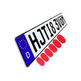 NewVario Plaka Yapıştırma Bandı 10 Adet Şeffaf Vhb