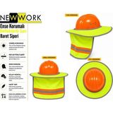 Newwork Ense Korumalı Reflektörlü Sarı Baret Siperi