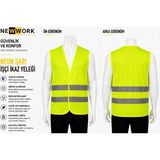 Newwork Sarı Işçi Ikaz Yeleği Reflektörlü - Standart