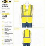 Newwork Sarı Mühendis Ikaz Yeleği - 2XL