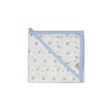 Newworld baby Bebek Tek Kat Başlıklı Penye Battaniye Kundak 80x90 Cm