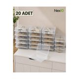 Nex10 20 Adet Kadın Ayakkabı Kutusu Şeffaf Ayakkabı Saklama Kutusu