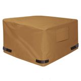 NEXCOVER Kare Ateş Çukuru Örtüsü - PVC Kaplamalı Su Geçirmez 600D Ağır Hizmet Tipi Kumaş, Kare Dış Mekan Ateş Çukuru veya Masaya Uyar 44 "U x 114" W, Solmaya ve Hava Koşullarına Dayanıklı Kapak,