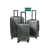 Nexo Bags Yeni Sezon 3 Lu Valiz Seti Kabin Orta Buyuk Füme Dayanikli ABS