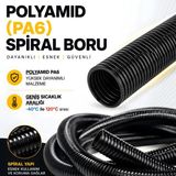 Nexo Polyamid (Pa6) Spiral Boru 14 mm x 18,5 mm x 50 Metre