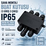 Nexo Saha Montaj Buat Kutusu (3 Giriş 3 Çıkış) - IP65