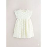 Next Baby Pamuk Astarlı 3 Boyutlu Elbise - Beyaz
