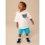 Next Baby Pamuklu Beyaz Kısa Kollu Sweatshirt Şort Alt Üst Takım - Çok Renkli