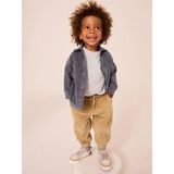Next Baby Pamuklu Mavi/kahverengi Jersey Kadife Gömlek ve Eşofman Takımı - Çok Renkli