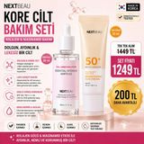 Next Beau Collagen Ampoule + Niacinamide SPF50 Güneş Kremi Seti | Anti-Age & Aydınlatıcı Cilt Bakım Seti