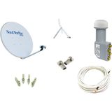 Next Çanak Anten Takım 4K - 75 Cm Full HD Uyumlu Tek Çanak Komple Set Kolay Kurulum