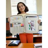 Next Craft Evrak Kalemlik Çantası Çocuklar İçin Aktivite Etkinlik Çantası Boyama Ve Defter Çantası Bej