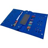 Next Craft Kalemlik Çanta Tablet Boya Kalem Defter Düzenleyici Çanta 4 Gözlü Çok Amaçlı - Mavi