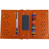 Next Craft Kalemlik Çanta Tablet Boya Kalem Defter Düzenleyici Çanta 4 Gözlü Çok Amaçlı - Turuncu