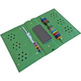 Next Craft Kalemlik Çanta Tablet Boya Kalem Defter Düzenleyici Çanta 4 Gözlü Çok Amaçlı - Yeşil
