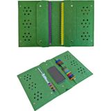 Next Craft Kalemlik Çantası Tablet Boya Kalem Defter Düzenleyici Çanta 4 Gözlü Yeşil Renk
