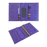 Next Craft Kalemlik Resim Çantası Doğal Keçe Tablet Defter Boya Seti İçin Çok Amaçlı Mor Renk