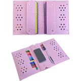 Next Craft Kalemlik Resim Çantası Doğal Keçe Tablet Defter Boya Seti İçin Çok Amaçlı Pembe Renk