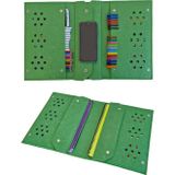Next Craft Kalemlik Resim Çantası Doğal Keçe Tablet Defter Boya Seti İçin Çok Amaçlı Yeşil Renk