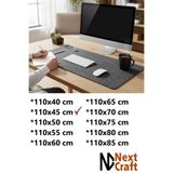 Next Craft Masa Koruyucu Mouse Pad Büyük Keçe Oyuncu Matı 3mm Antrasit Renk 110x45 cm