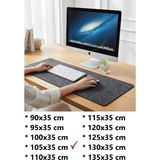 Next Craft Masa Koruyucu Mouse Pad Keçe Oyuncu Matı 3mm Antrasit Renk - 105x35 cm