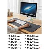 Next Craft Masa Koruyucu Mouse Pad Keçe Oyuncu Matı 3mm Antrasit Renk - 135x35 cm