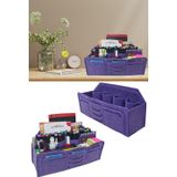 Next Craft Masaüstü Kalemlik Organizer Mor Renk Ofis Düzenleyici Çok Gözlü 3mm Keçe