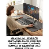 Next Craft Mouse Pad Masa Koruyucu Büyük Keçe Özel Ölçü Kesim Oyuncu Matı 3mm Antrasit Renk - ÖZEL KESİM ÖLÇÜ