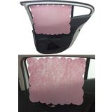 Next Craft Oto Güneşlik Perdesi Yan Cam Araç Arka Koltuk Emzirme Örtüsü Açık Pembe Keçe Vantuz Tutucaklı 1 Adet