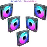 Next Gaming NG-A120 Infinity Mirror Argb Pwm Kasa Fanı - 5 Adet - Siyah