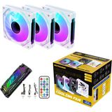 Next Gaming NG-A120W 120mm Beyaz ARGB PWM Kasa Fanı ve Kumandalı Kontrolcü Yüksek Performanslı
