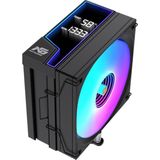 Next Gaming Ng Frost 600B 220W Tdp Argb Fanlı Derece ve Devir Göstergeli Üst Seviye Kule Tipi Cpu Soğutucu Siyah
