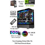 Next Gaming NG Orion Elite XL Ryzen 7 5700 RTX 5060 16 Gb Ram 500 NVME SSD 360mm Sıvı Soğ. Oyuncu Bilgisayarı