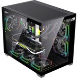 Next Gaming Orion Cube XL 750W 80+ Bronze Power 6x ARGB Fan Kumanda ve Kontrolcü M-ATX Boş Bilgisayar Kasası Siyah