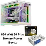 Next Gaming Orion Neon 6x Argb Fan Kumanda ve Kontrolcü Micro Atx Boş Bilgisayar Kasası Beyaz - 850 Watt
