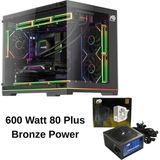 Next Gaming Orion Neon 6x Argb Fan Kumanda ve Kontrolcü Micro Atx Boş Bilgisayar Kasası Siyah - 600 Watt