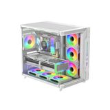 Next Gaming Sirius White Argb Panel 7X Fan Kumanda Ve Kontrolcü Atx Boş Bilgisayar Kasası Beyaz