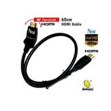 Next HDMI Kablo 60 cm Altın Uçlu 90 Derece Hareketli Konnektör