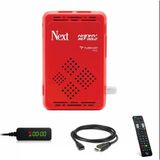 Next Kanky HD Gold Mini Uydu Alıcısı Full HD Görüntü Kalitesi ile USB Girişli Kırmızı Kasa